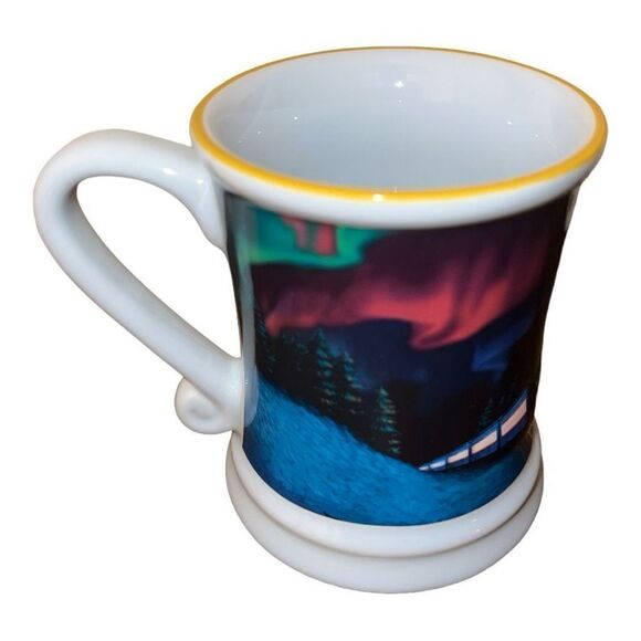 Polar Express 3-D ceramic mug cup set of three Warner Bros Christmas cocoa mug - Picture 2 of 2